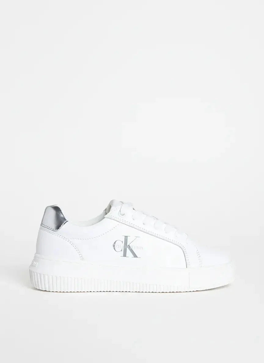 Calvin Klein Chunky Cupsole Leather White Sneaker