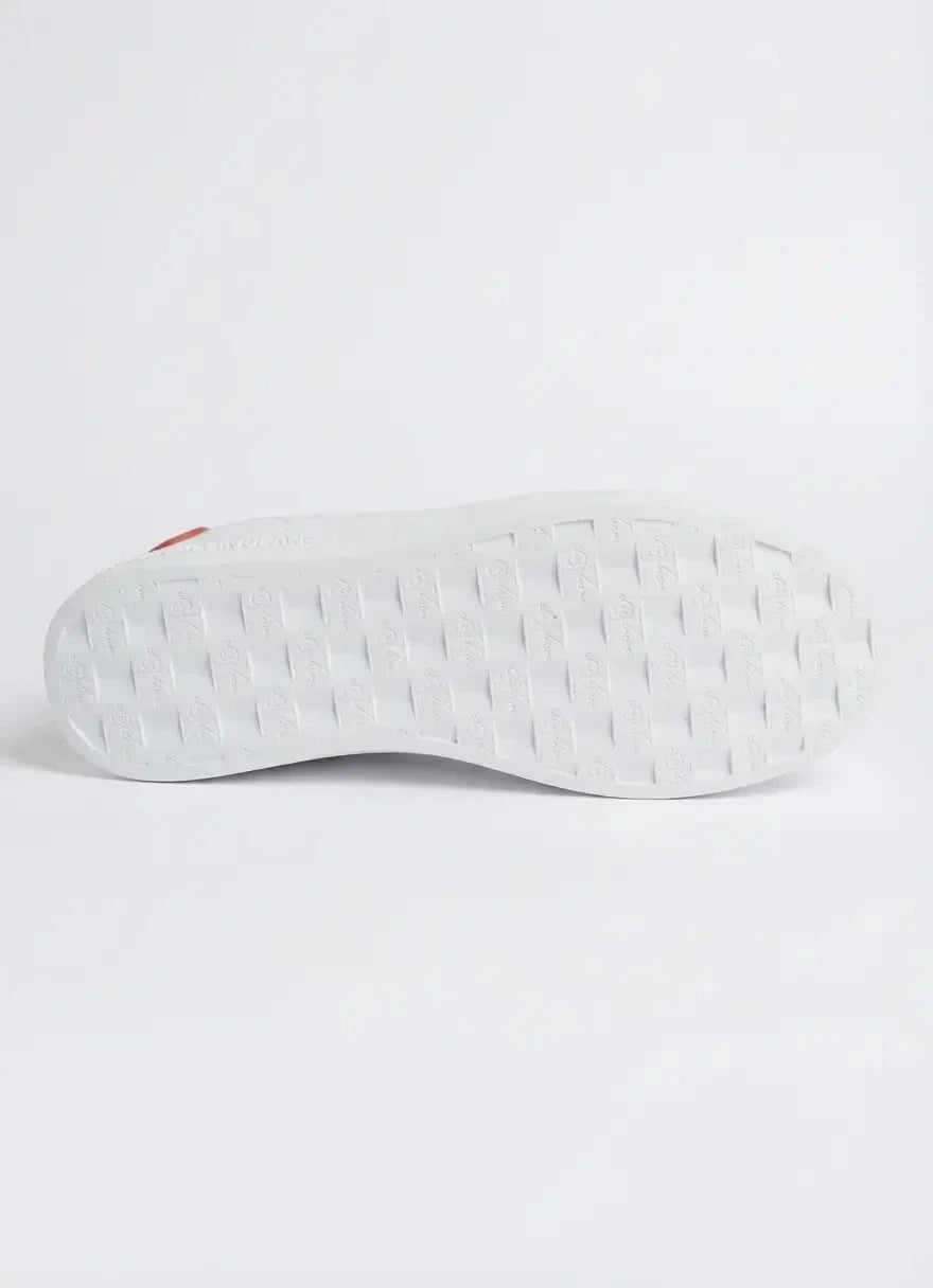 Calvin Klein Classic Cupsole RU Patch Leather White Sneaker