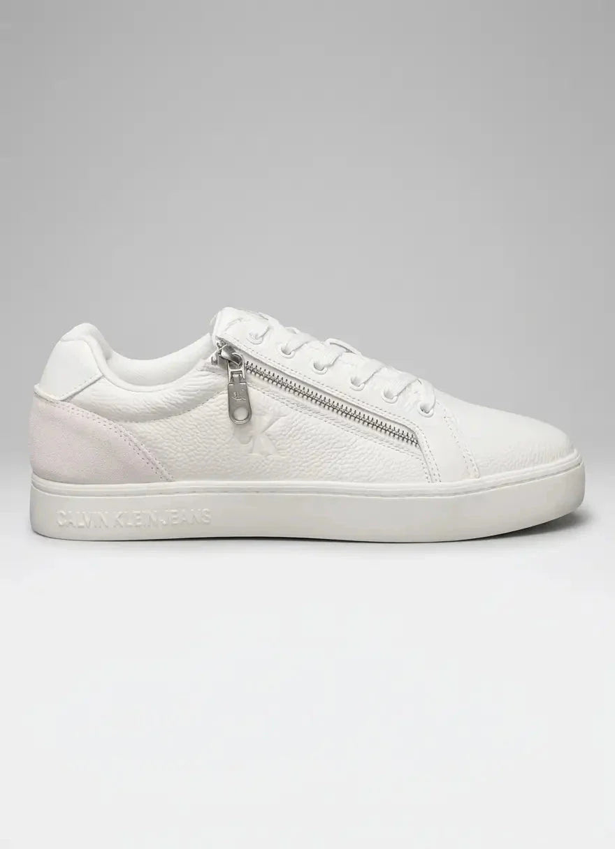 Calvin Klein Classic Cupsole Zip White Low Sneaker