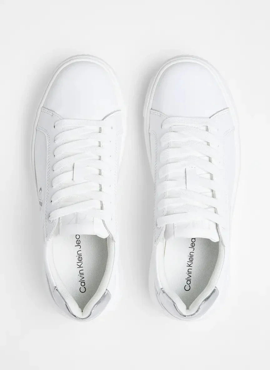 Calvin Klein Chunky Cupsole Leather White Sneaker