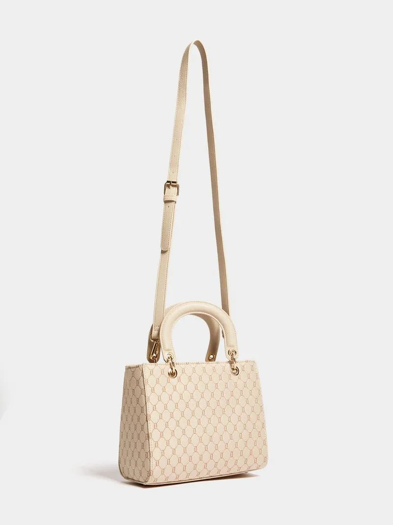 Luella Jacquard Hanging Trim Mini Tote