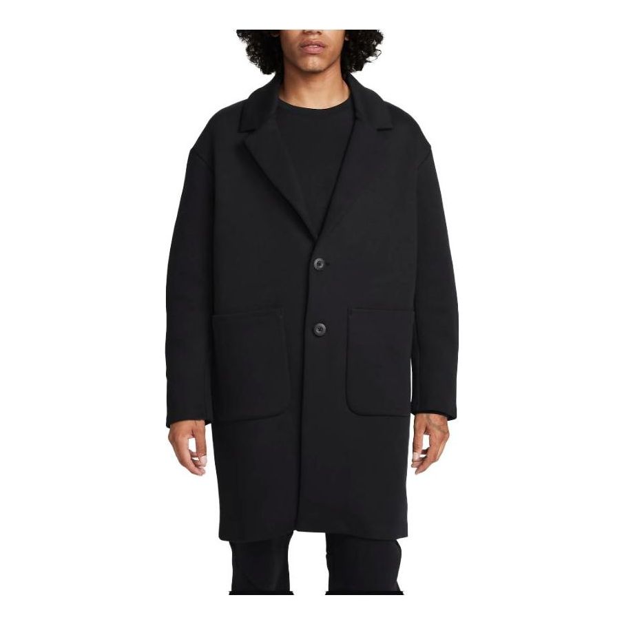 Nike Sportswear Tech Fleece Reimagined Loose Fit Trench Coat 'Black' FN0602-010