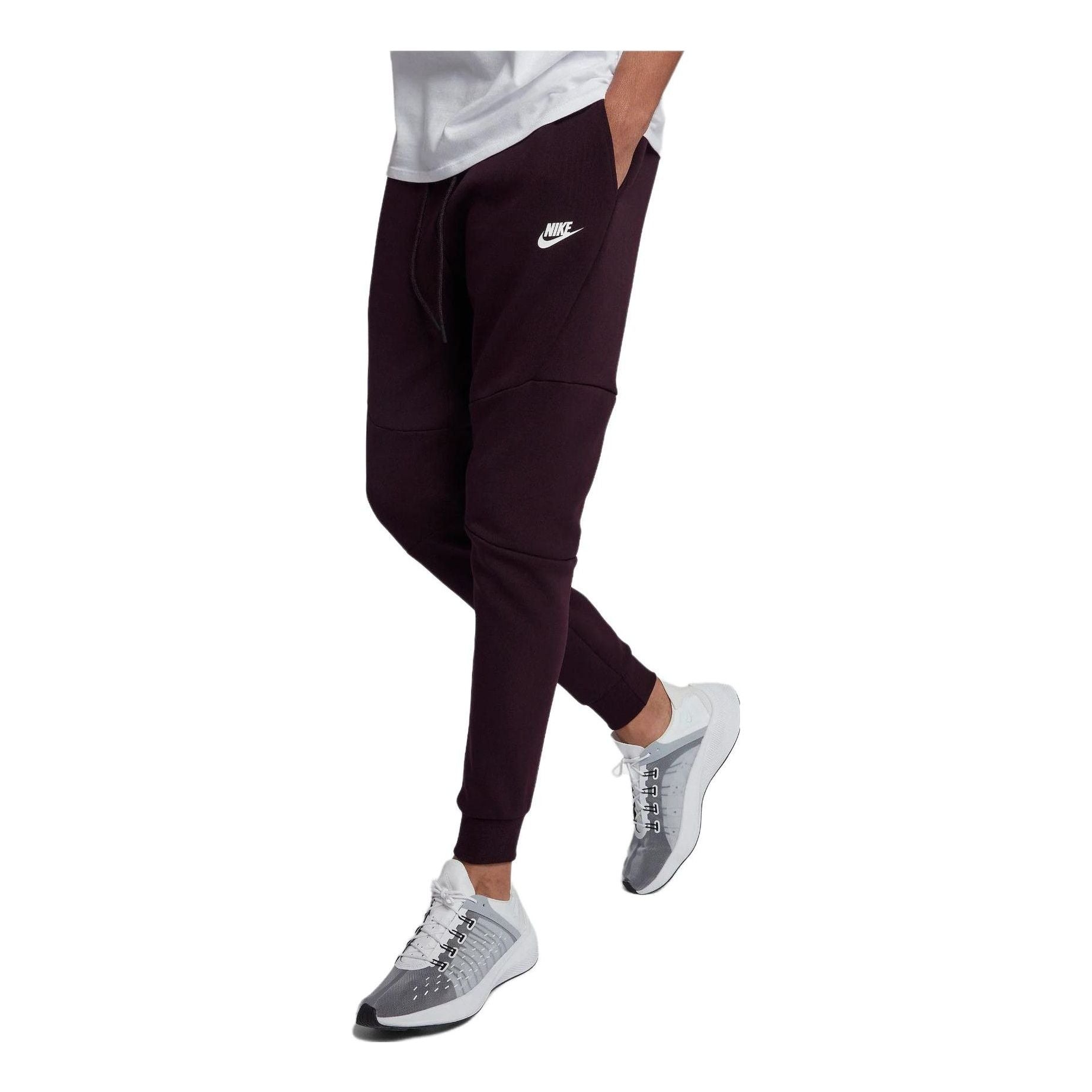 Nike Tech Fleece Pants 'Burgundy White' 805162-659